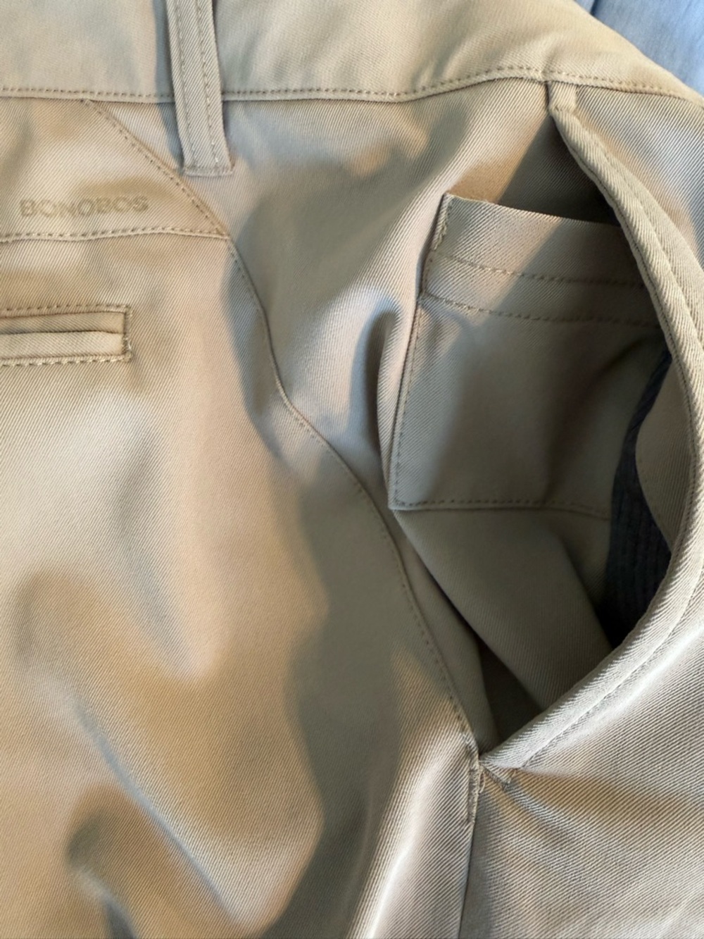 Bonobos Highland Tour Performance Golf Pants 33x30 Athletic Fit - Khaki Sahara - Picture 7 of 14